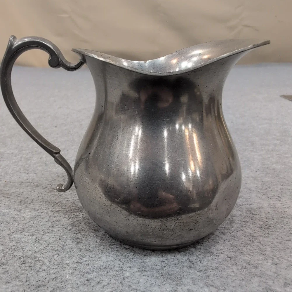 Vintage Pewter Pitcher Creamer Small‎ Jug WEB 1137